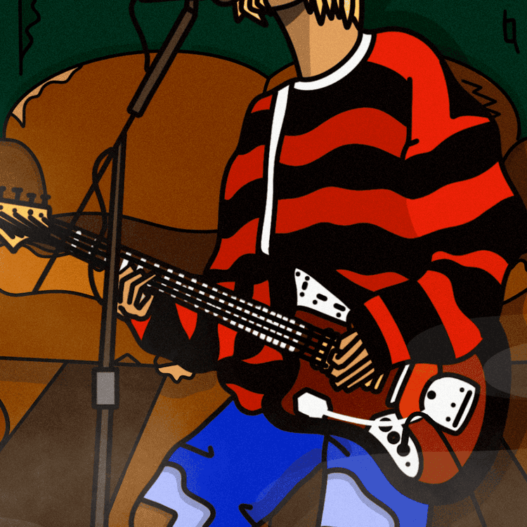 Kurt Cobain banner